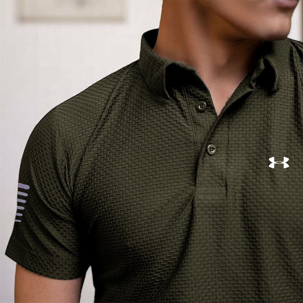 U-N-D-E-R / A-R-M-O-U-R OLIVE Polo Shirt