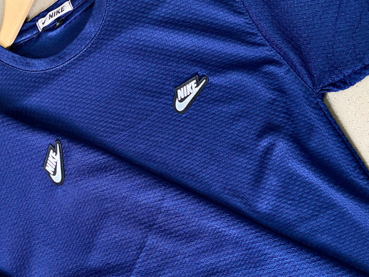 N-i-k-e blue track suit mash fabric (imported)