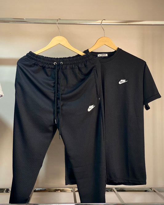N-i-k-e black track suit mash fabric (imported)