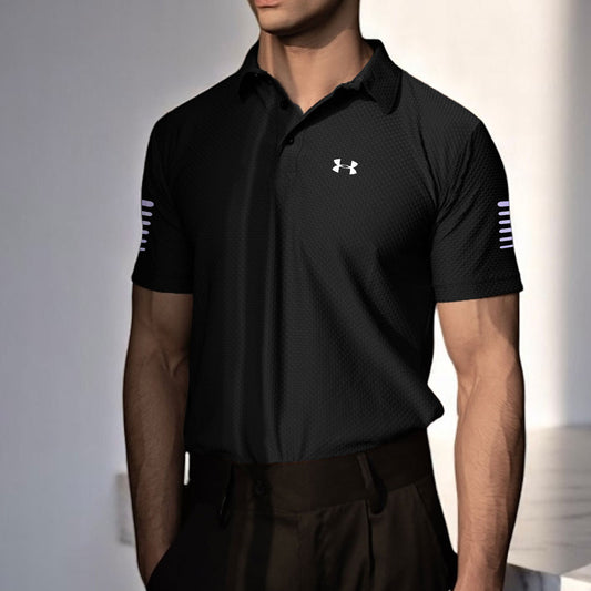 U-N-D-E-R / A-R-M-O-U-R   BLACK Polo Shirt